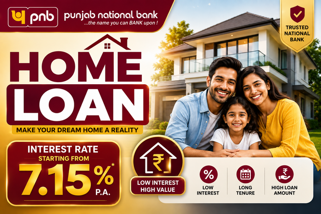PNB Home Loan 2026: Interest Rate 7.25%, EMI, Eligibility & Apply Online