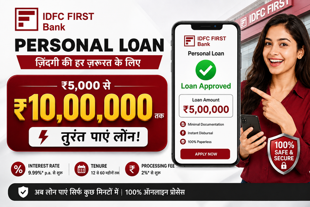 IDFC FIRST Bank Personal Loan 2026: Eligibility, Interest Rate, Salary, Documents और Apply Online