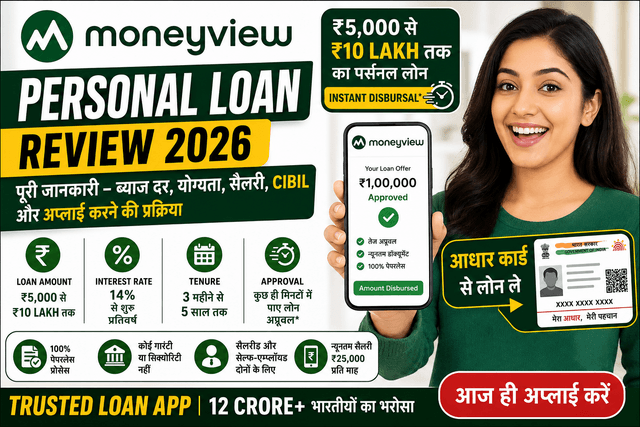 Moneyview Personal Loan 2026: Interest Rate, Eligibility & Apply Online
